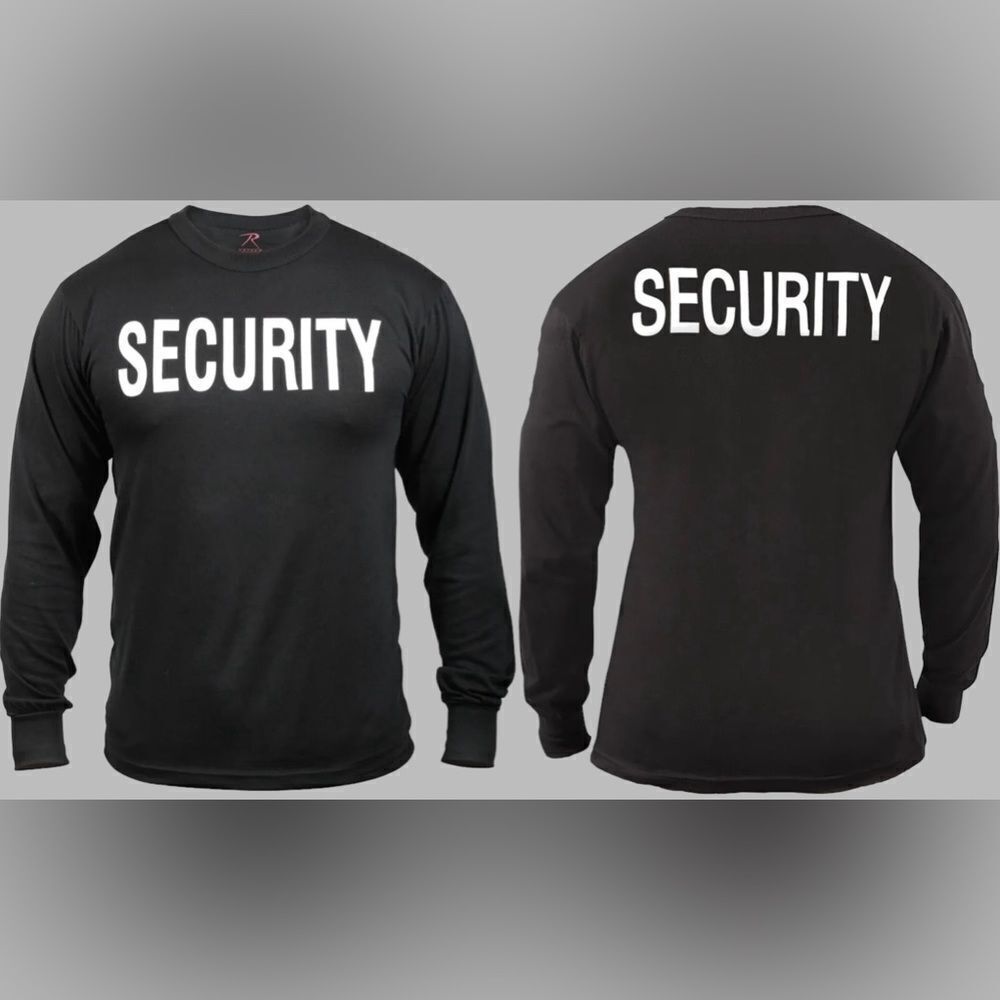 Rothco long sleeve t-shirt for men with security design